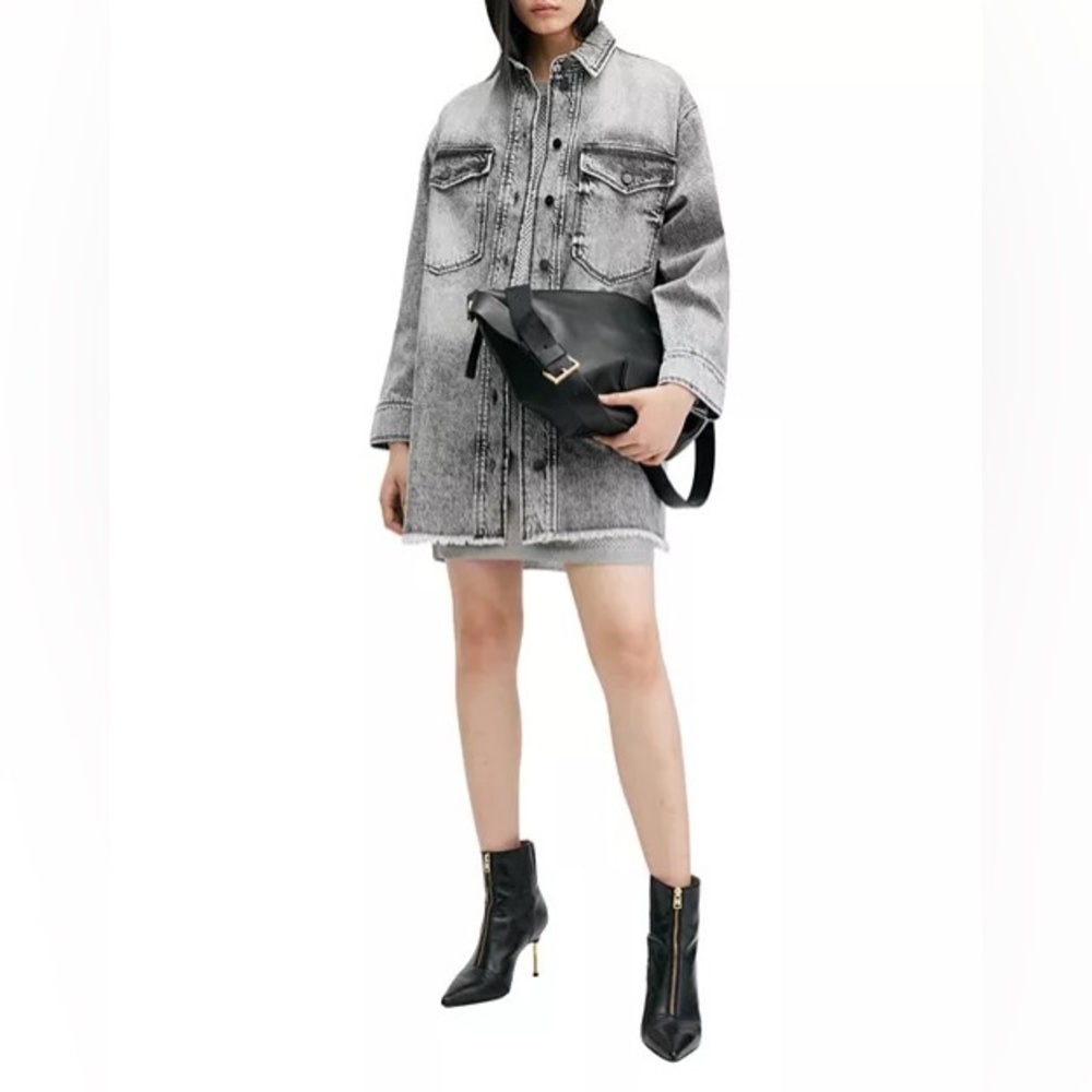 Allsaints Denim oversized Mini lily dress